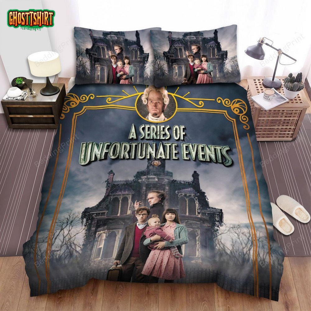 A Series Of Unfortunate Events (2017–2019) Movie Poster Bed Sheets Duvet Cover Bedding Set