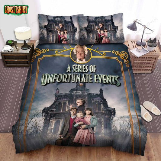 A Series Of Unfortunate Events (2017–2019) Movie Poster Bed Sheets Duvet Cover Bedding Set