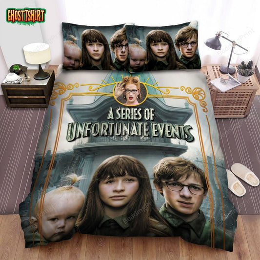 A Series Of Unfortunate Events (2017–2019) The Miserable Mill Bed Sheets Duvet Cover Bedding Set