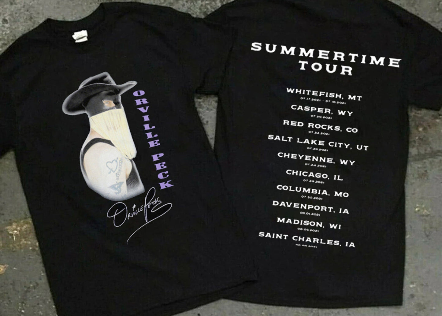 Vintage Orville Peck The Road To Luck Signature T-shirt, Orville Peck T-shirt