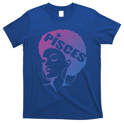 African American Afro Pisces Zodiac Great Gift T-Shirt