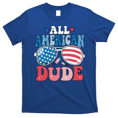 All American Dude Sunglasses 4th Of July Family Matching Cute Gift T-Shirt