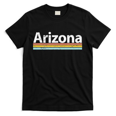Arizona AZ Vintage Worn Design Retro Stripes Classic T-Shirt