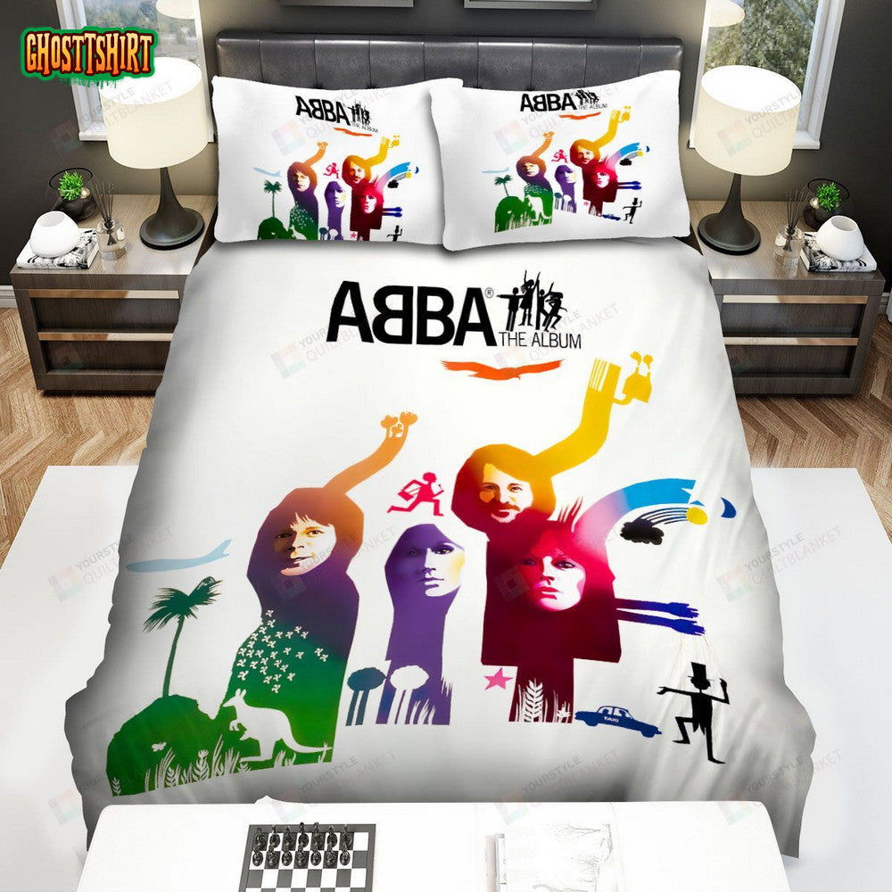 Abba The Album Bed Sheets Spread Comforter Duvet Cover Bedding Set