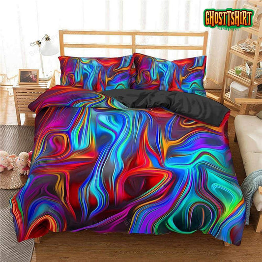 Abstract Hippie Tie Dye Duvet Cover Bedding Set