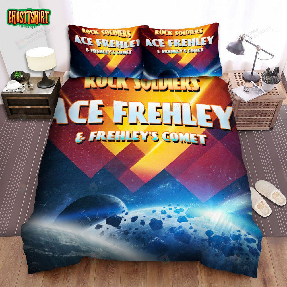 Ace Frehley Rock Soilders Album Cover Bed Sheets Spread Comforter Duvet Cover Bedding Set