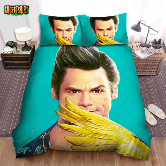 Ace Ventura When Nature Calls (1995) Movie Golden Wing Bed Sheets Duvet Cover Bedding Set