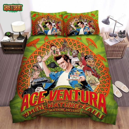 Ace Ventura When Nature Calls (1995) Movie Soundtrack Bed Sheets Duvet Cover Bedding Set