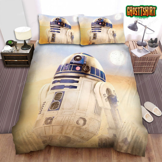 Action Poses R2d2 Bed Sheets Duvet Cover Bedding Set