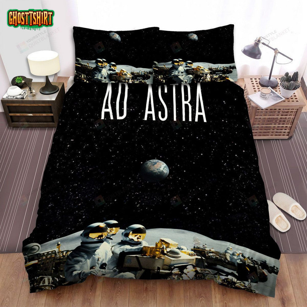 Ad Astra Movie Poster 10 Bed Sheets Duvet Cover Bedding Set