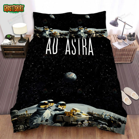 Ad Astra Movie Poster 10 Bed Sheets Duvet Cover Bedding Set