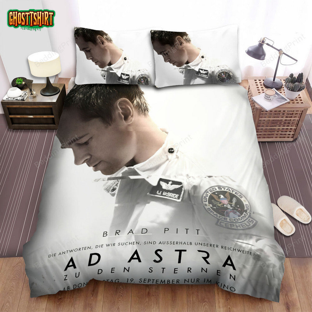 Ad Astra Movie Poster 5 Bed Sheets Duvet Cover Bedding Set