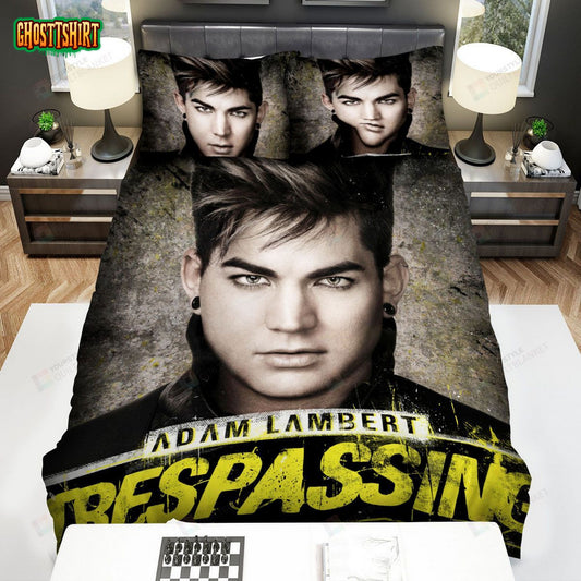 Adam Lambert Trespassing Album Cover Bed Sheets Spread Comforter Duvet Cover Bedding Set