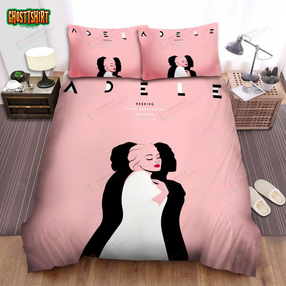 Adele Herning Concert Poster Bed Sheets Spread Comforter Duvet Cover Bedding Set