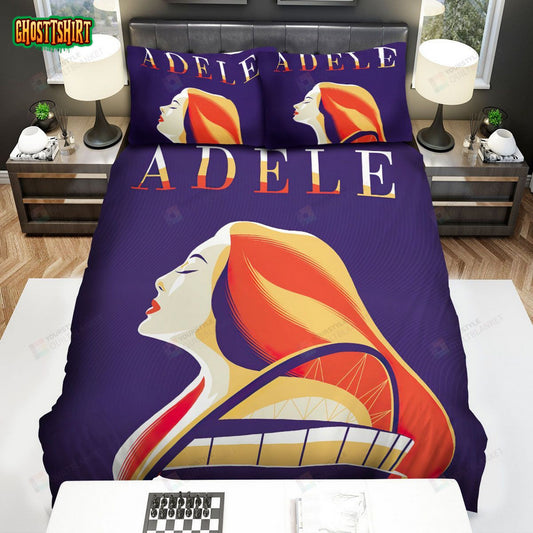 Adele London Concert Poster Bed Sheets Spread Comforter Duvet Cover Bedding Set