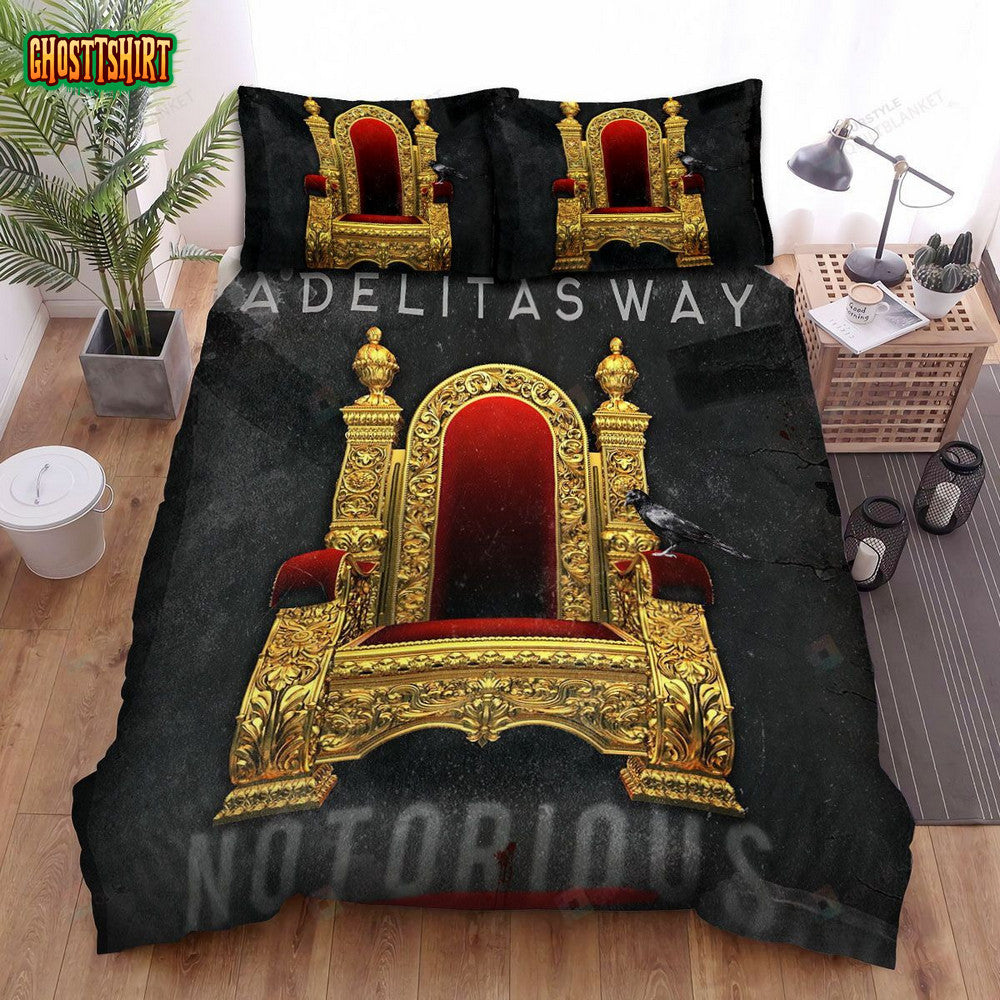Adelitas Way Music Notorious Album Bed Sheets Spread Comforter Duvet Cover Bedding Set