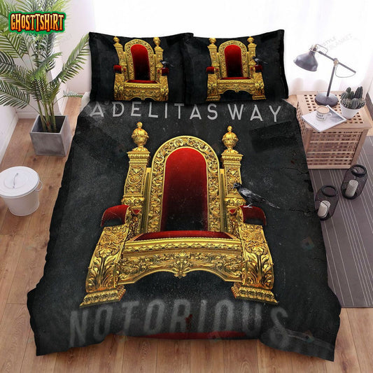 Adelitas Way Music Notorious Album Bed Sheets Spread Comforter Duvet Cover Bedding Set