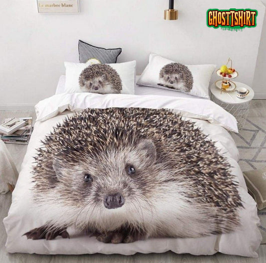 Adorable Hedgehog Bed Sheets Duvet Cover Bedding Set