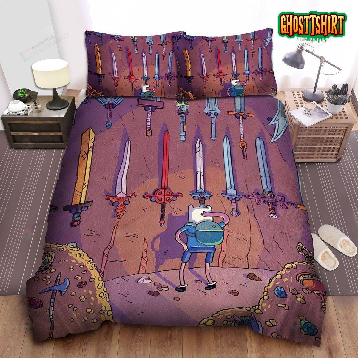 Adventure Time, Make A Choice Bed Sheets Duvet Cover Bedding Set