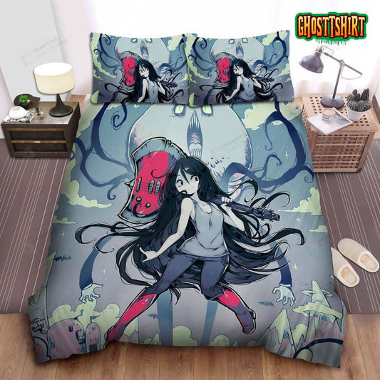 Adventure Time, Vampire Queen Marceline Bed Sheets Duvet Cover Bedding Set