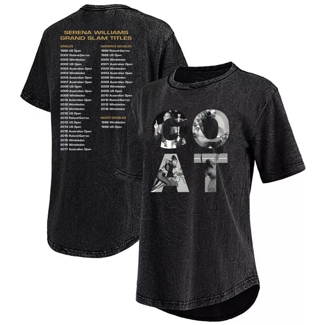 Serena Williams Goat Unisex Mineral Wash T-Shirt