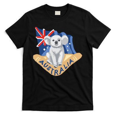Australia Flag Koala Boomerang T-Shirt