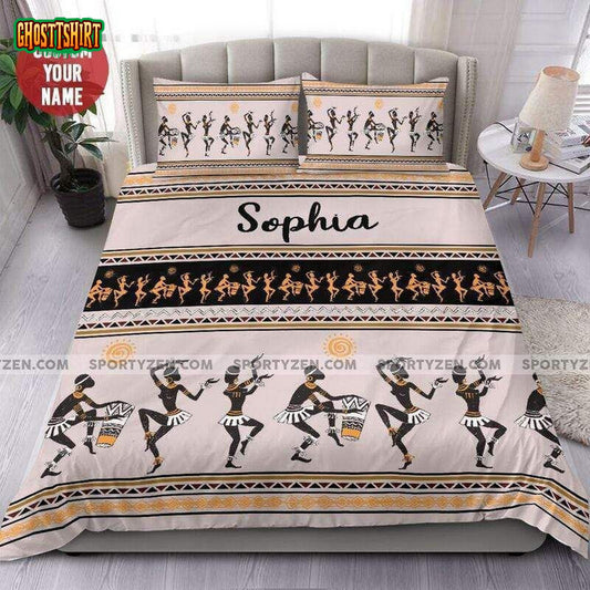 African Native Personalized Custom Name Duvet Cover Bedding Set