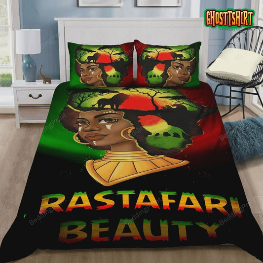 African Queen Rastafari Beauty Bed Sheets Duvet Cover Bedding Set