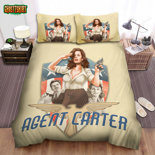 Agent Carter (2015–2016) Movie Digital Art 5 Bed Sheets Duvet Cover Bedding Set
