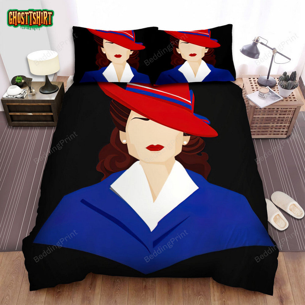 Agent Carter (2015–2016) Movie Digital Art Bed Sheets Duvet Cover Bedding Set