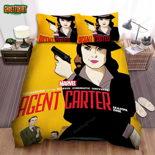 Agent Carter (2015–2016) Movie Illustration Bed Sheets Duvet Cover Bedding Set