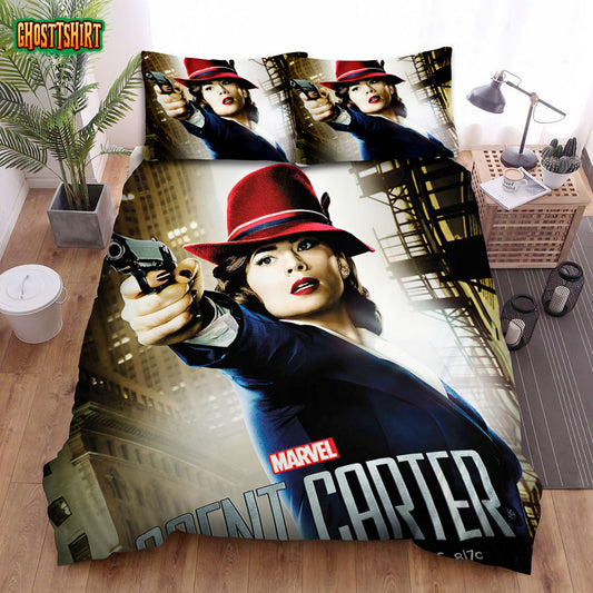 Agent Carter (2015–2016) Movie Poster Bed Sheets Duvet Cover Bedding Set