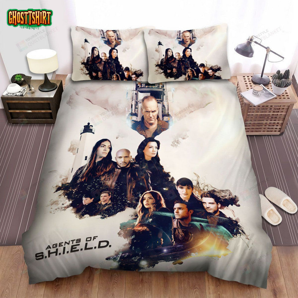Agents Of S.H.I.E.L.D. Movie Art 5 Bed Sheets Spread Comforter Duvet Cover Bedding Set