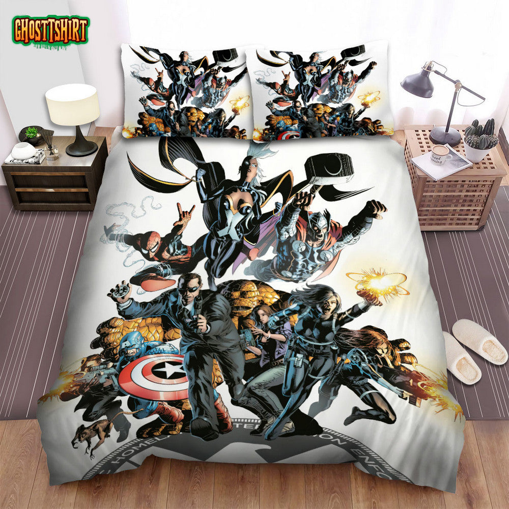 Agents Of S.H.I.E.L.D. Movie Digital Art 2 Bed Sheets Spread Comforter Duvet Cover Bedding Set