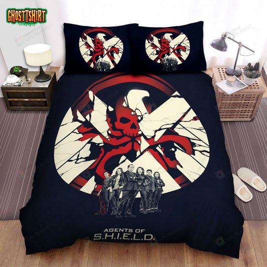 Agents Of S.H.I.E.L.D. Movie Digital Art Bed Sheets Spread Comforter Duvet Cover Bedding Set