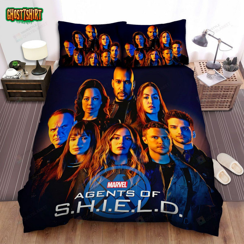 Agents Of S.H.I.E.L.D. Movie Poster 3 Bed Sheets Spread Comforter Duvet Cover Bedding Set