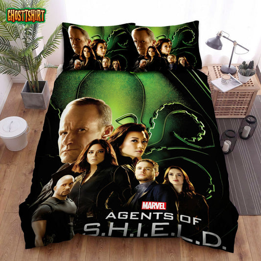 Agents Of S.H.I.E.L.D. Movie Poster 4 Bed Sheets Spread Comforter Duvet Cover Bedding Set