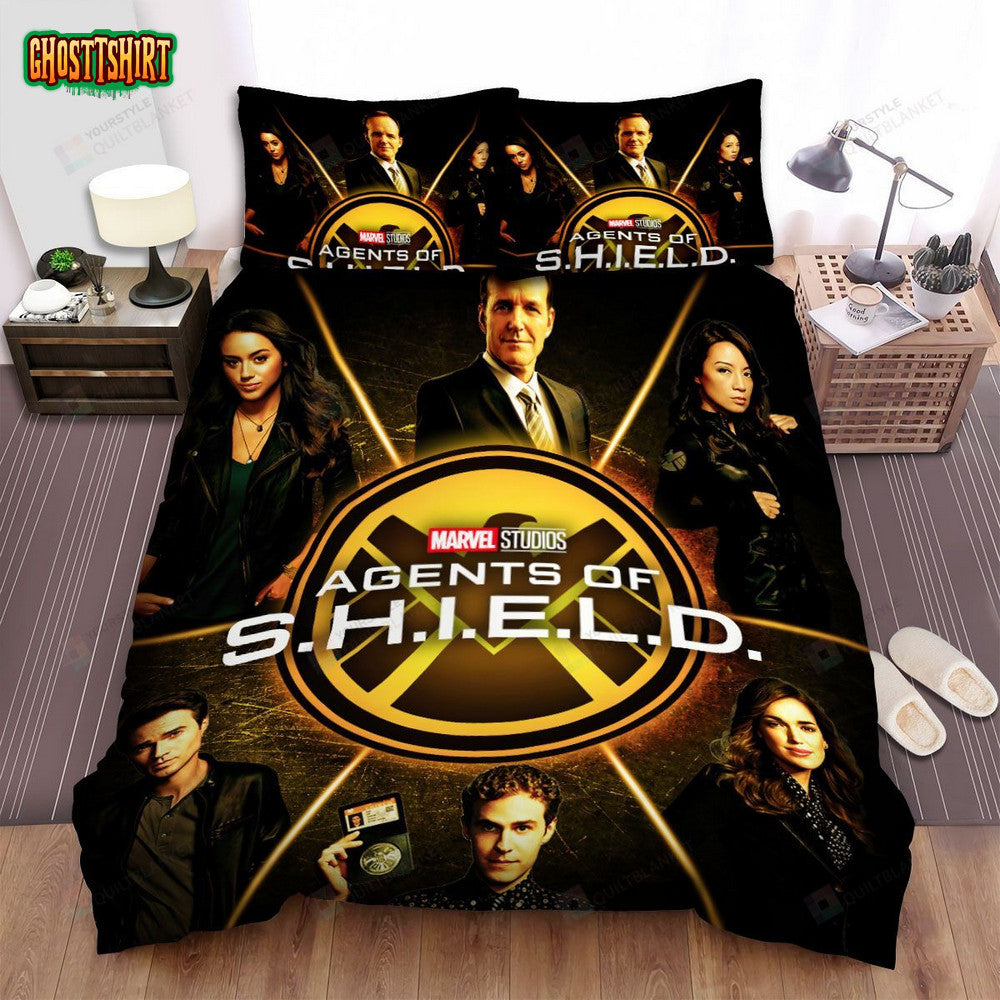 Agents Of S.H.I.E.L.D. Movie Poster 5 Bed Sheets Spread Comforter Duvet Cover Bedding Set