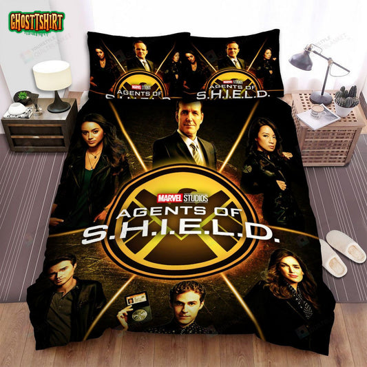 Agents Of S.H.I.E.L.D. Movie Poster 5 Bed Sheets Spread Comforter Duvet Cover Bedding Set