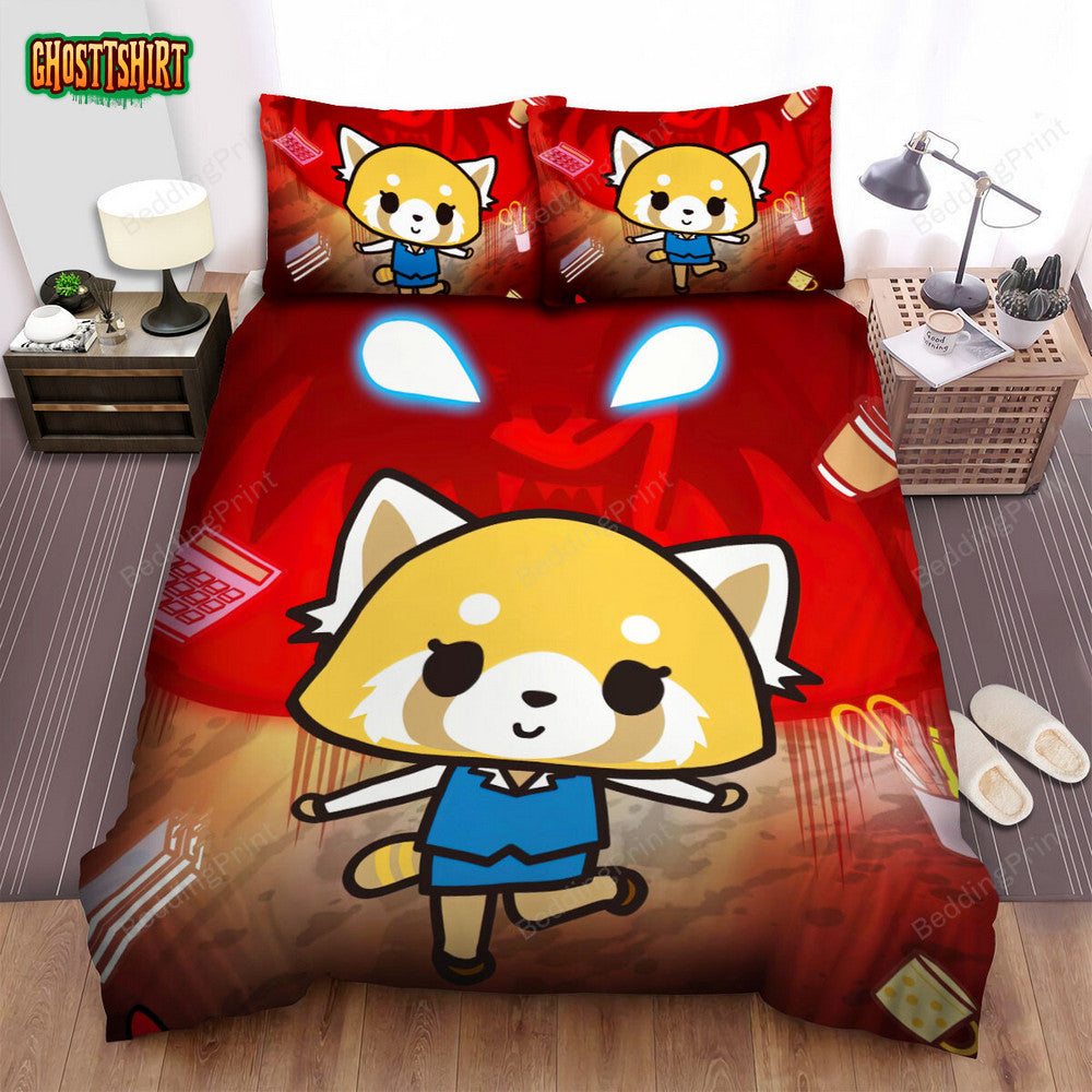 Aggretsuko Retsuko Solo Poster Bed Sheets Spread Duvet Cover Bedding Set