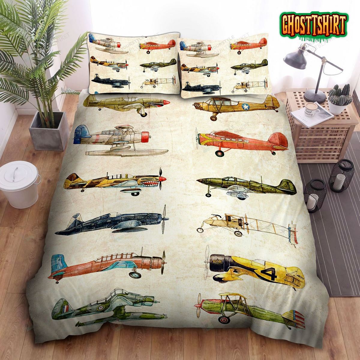Airplane Collection Bed Sheets Spread Duvet Cover Bedding Set