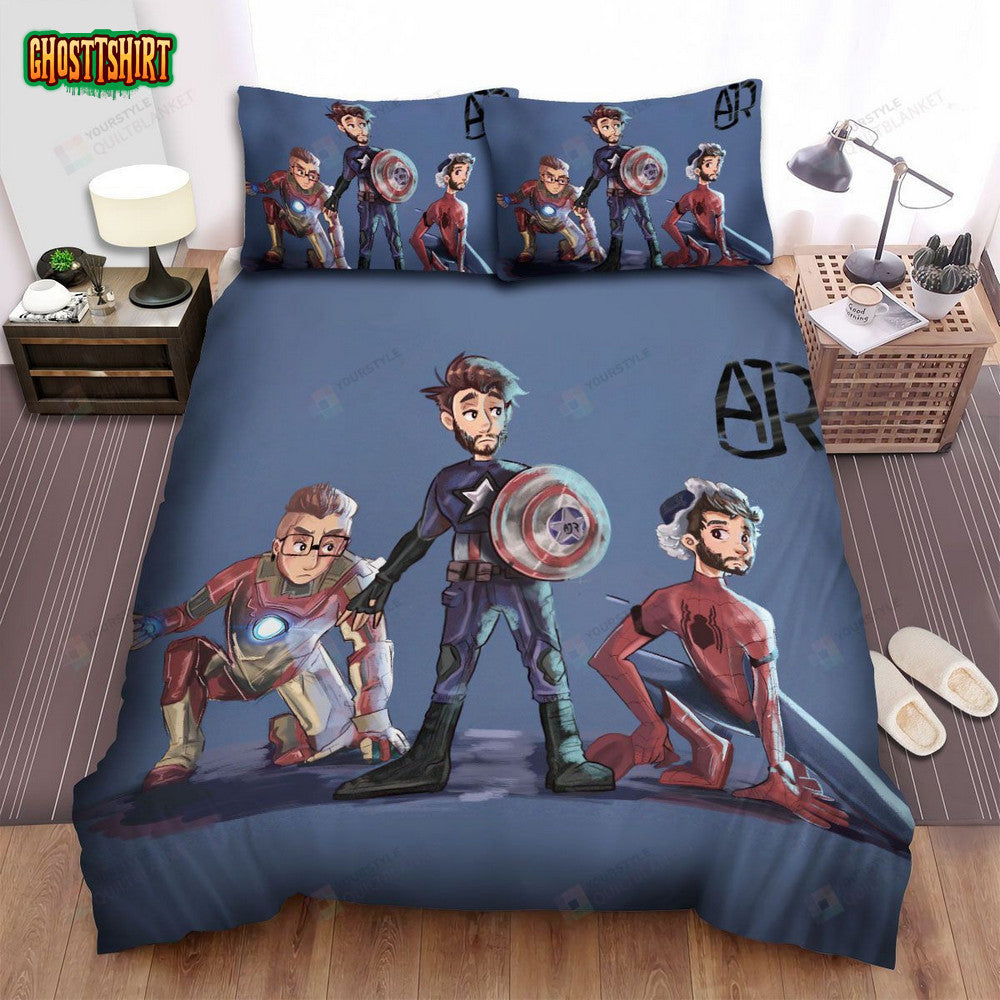 Ajr Band Avenger Art Bed Sheets Spread Comforter Duvet Cover Bedding Set
