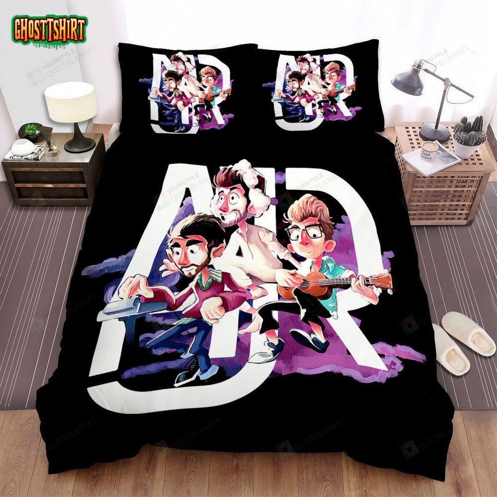 Ajr Band Daily Activities Art Bed Sheets Spread Comforter Duvet Cover Bedding Set