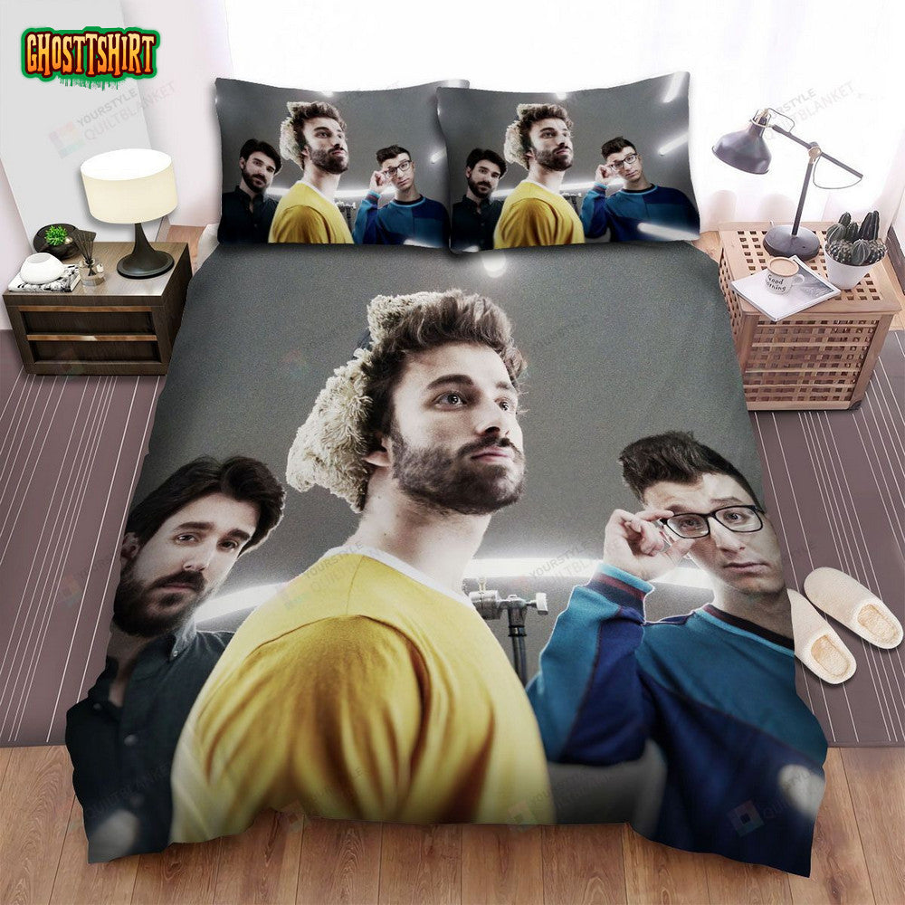 Ajr Band Group Pose Bed Sheets Spread Comforter Duvet Cover Bedding Set