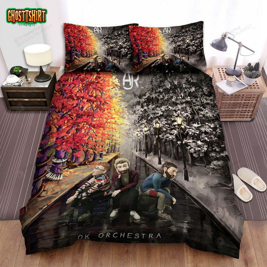 Ajr Band Ok Orchestra Album Cover Bed Sheets Spread Comforter Duvet Cover Bedding Set
