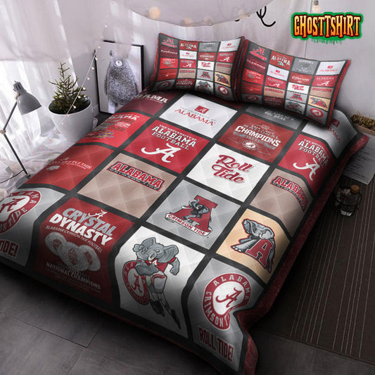 Alabama Crimson Logo Bedding Set