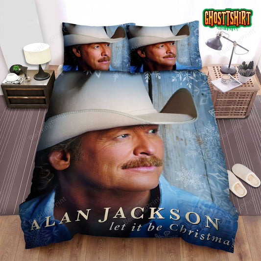 Alan Jackson Single Cover Let It Be Christmas Bed Sheets Duvet Cover Bedding Set
