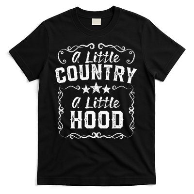 A Little Bit Country A Little Bit Hood Music Concert Gift T-Shirt