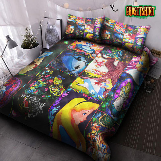 Alice In The Wonderland Quilt Bed Set