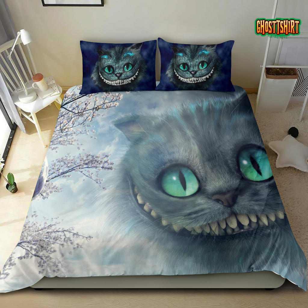 Alice In Wonderland Bedding Set 01 - Cheshire Cat Lovers - Disney Merch